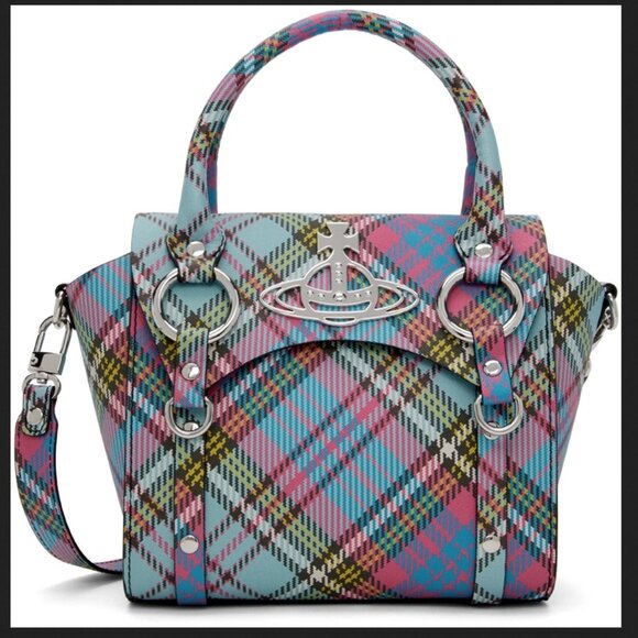 Vivienne Westwood Small Betty Handbag Tartan plaid multicolor - Picture 1 of 8